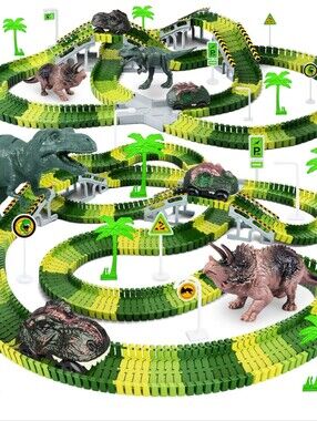 Dinosaur Create-A-Road Flexible Track Set